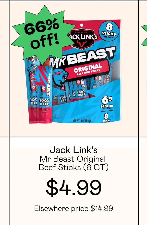 Mr Beast Original Beef Sticks (8 CT)