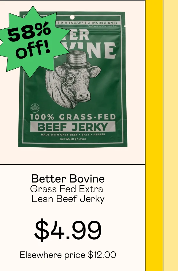 Grass Fed Extra Lean Beef Jerky