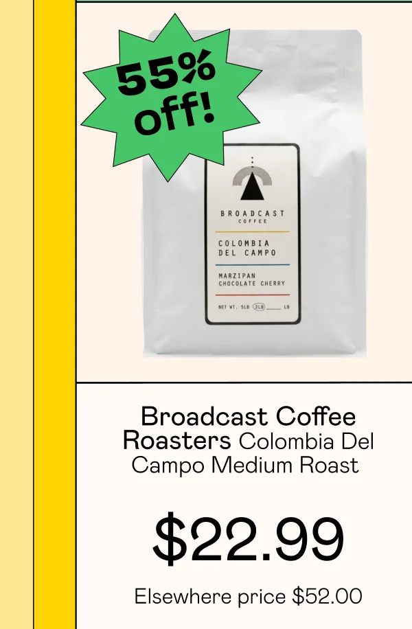 Colombia Del Campo Medium Roast Whole Bean - Large bag
