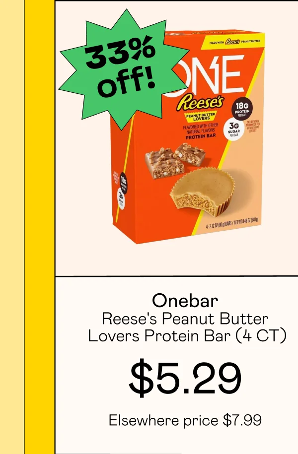 Reese's Peanut Butter Lovers Protein Bar (4 CT)