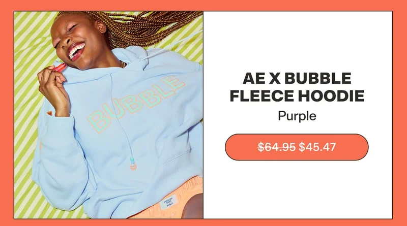 AE X BUBBLE FLEECE HOODIE
