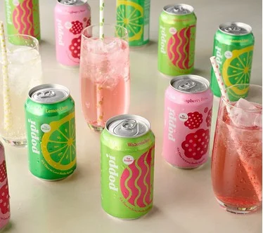 Poppi (15) 12 oz Cans of 5g Sugar Prebiotic Soda