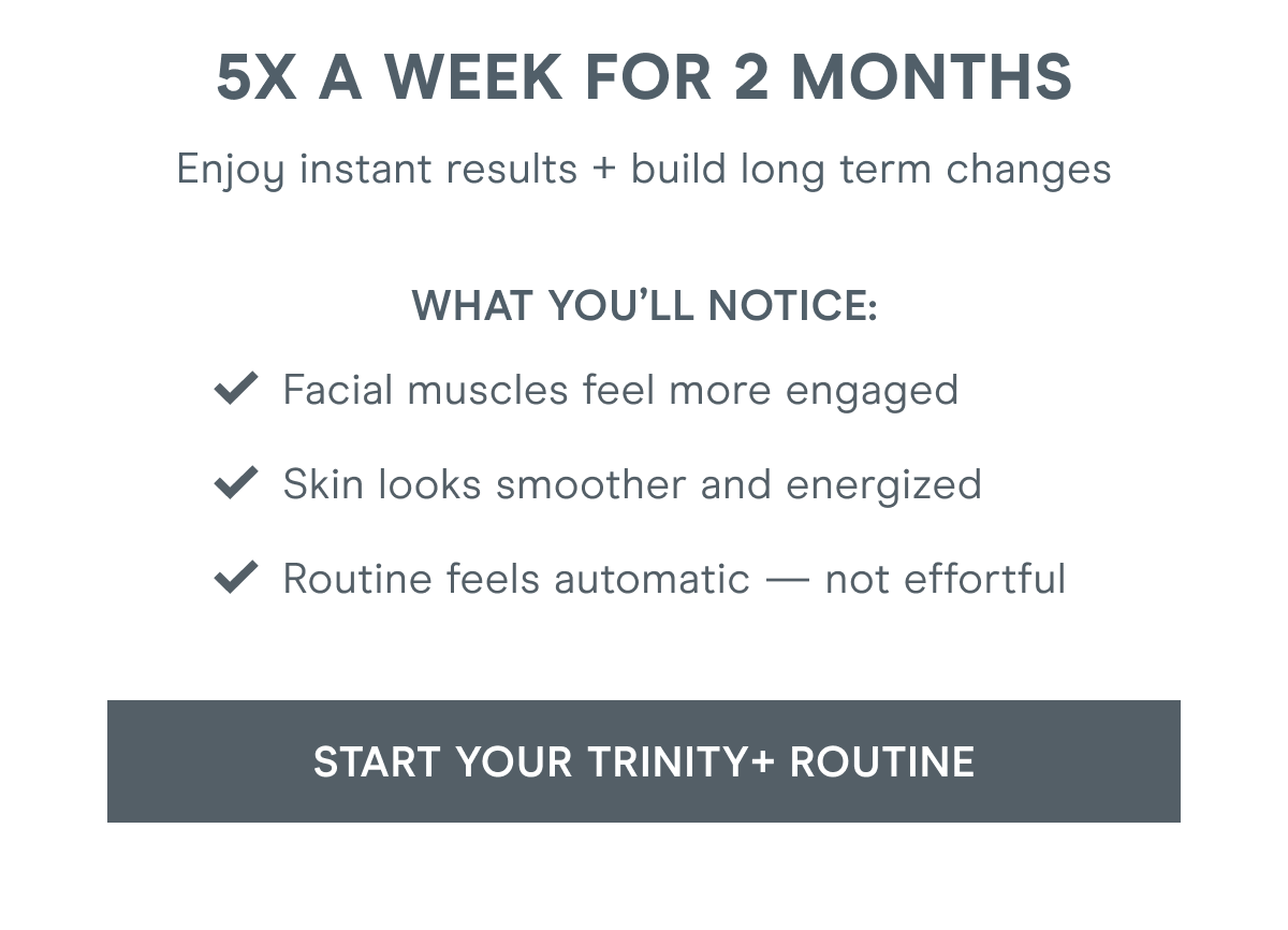 5X a Week for 2 Months - Enjoy instant results + build long term changes
