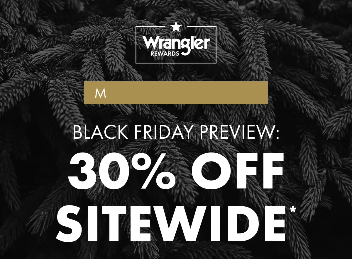 Black friday preview: 30% off sitewide*