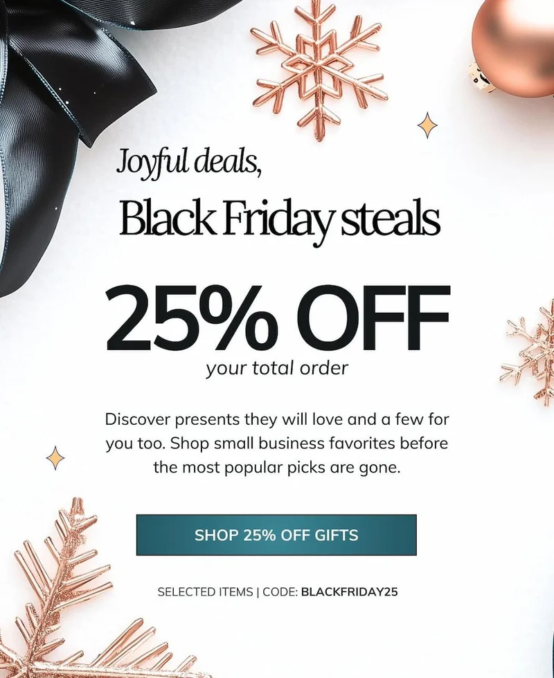 Shop Black Friday 25% OFF