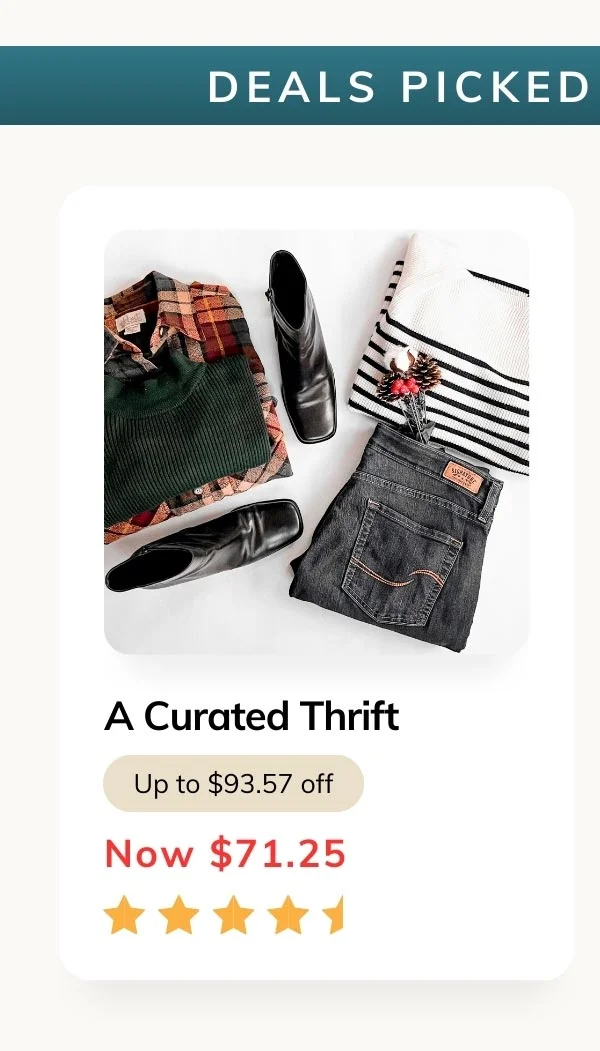 Monthly Thrift Box A Curated Thrift