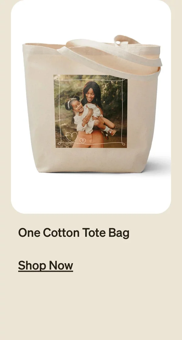 One Cotton Tote Bag