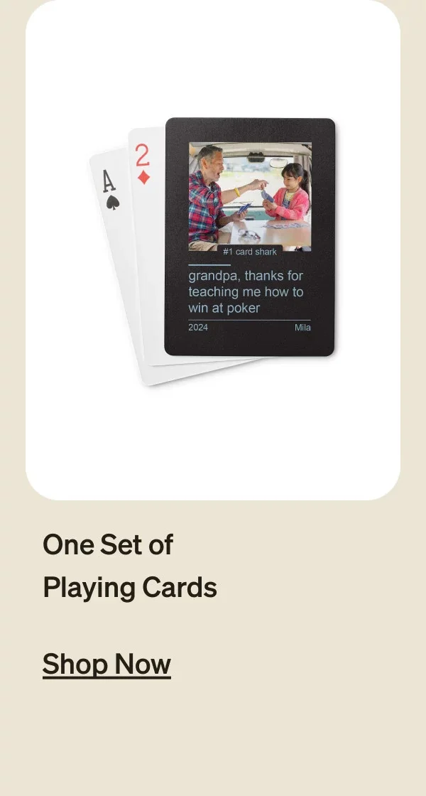 One Set of Playing Cards