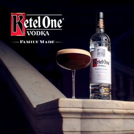 Image of Ketel One Vodka logo. Text that reads: "Family Made."