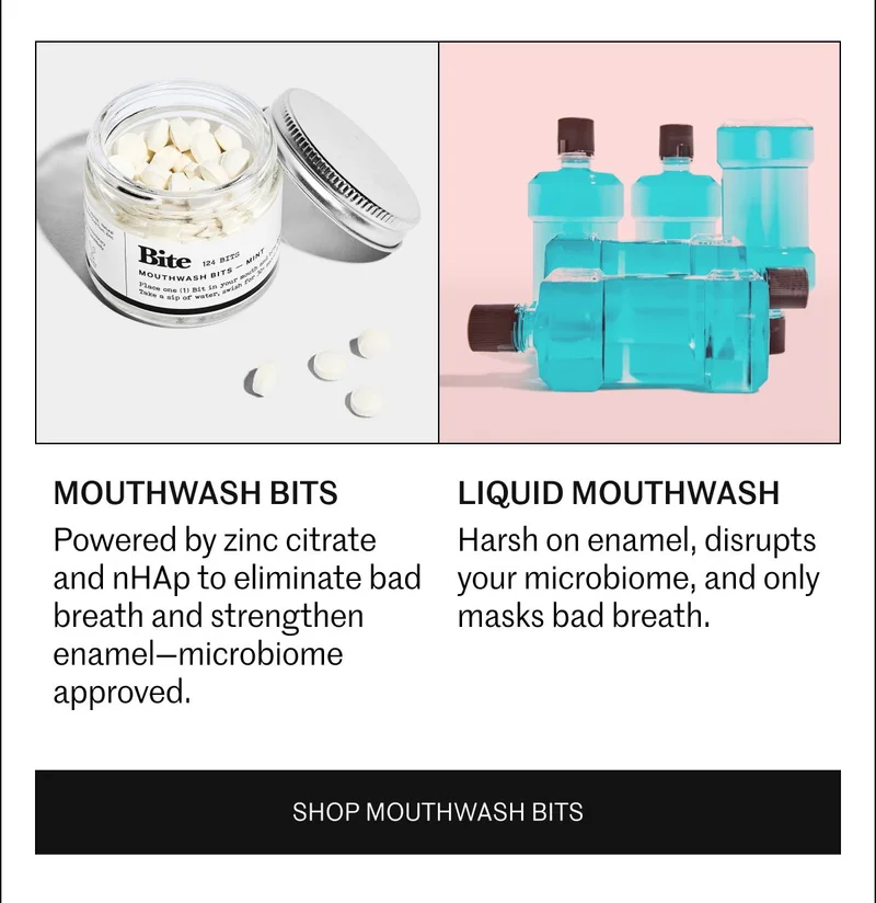 Mouthwash Bits vs Liquid