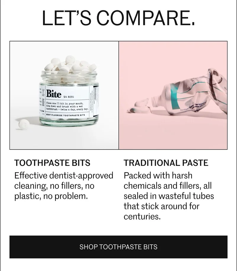 Toothpaste Bits vs The Tube