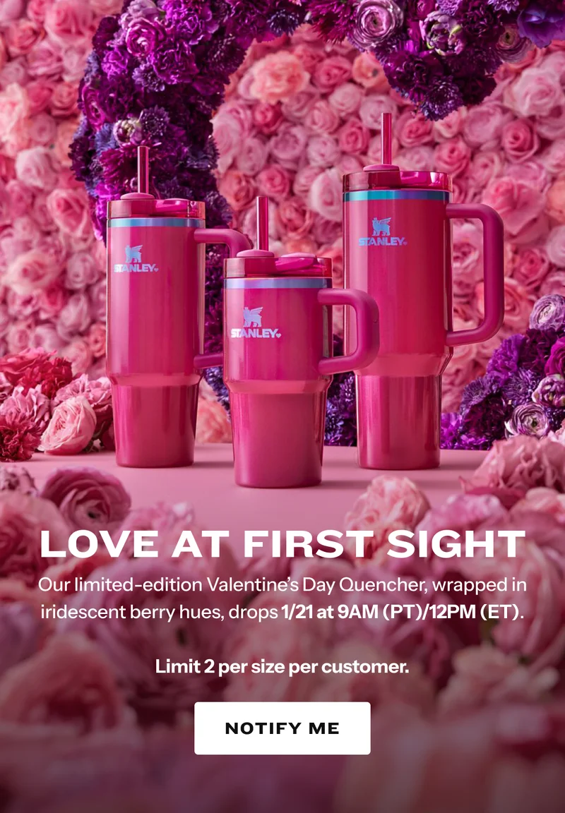 Limited-edition Valentine's Day Quencher on 1/21