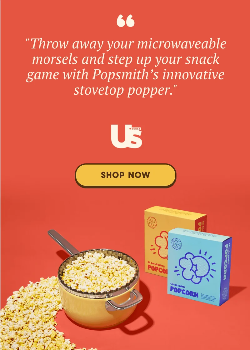 "Throw away your microwaveable morsels and step up your snack game with Popsmith’s innovative stovetop popper."