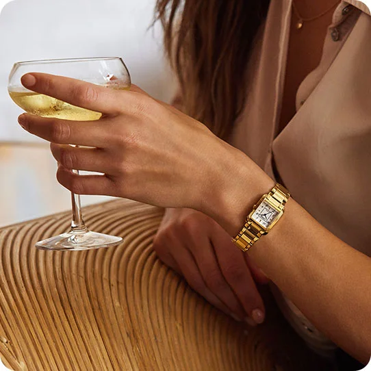 Woman wearing Citizen L Bianca watch