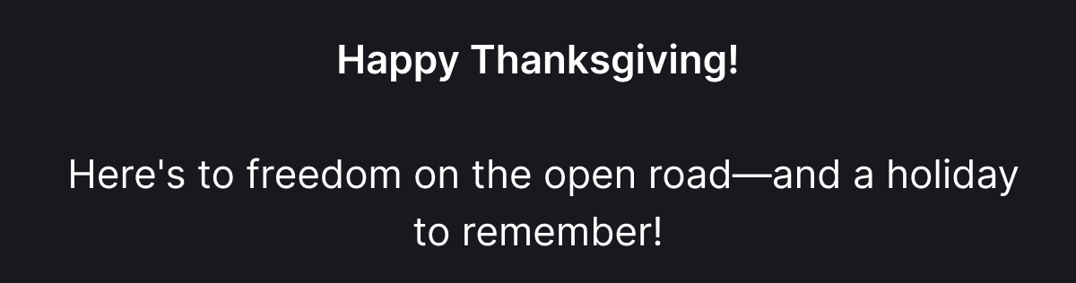 Happy Thanksgiving!