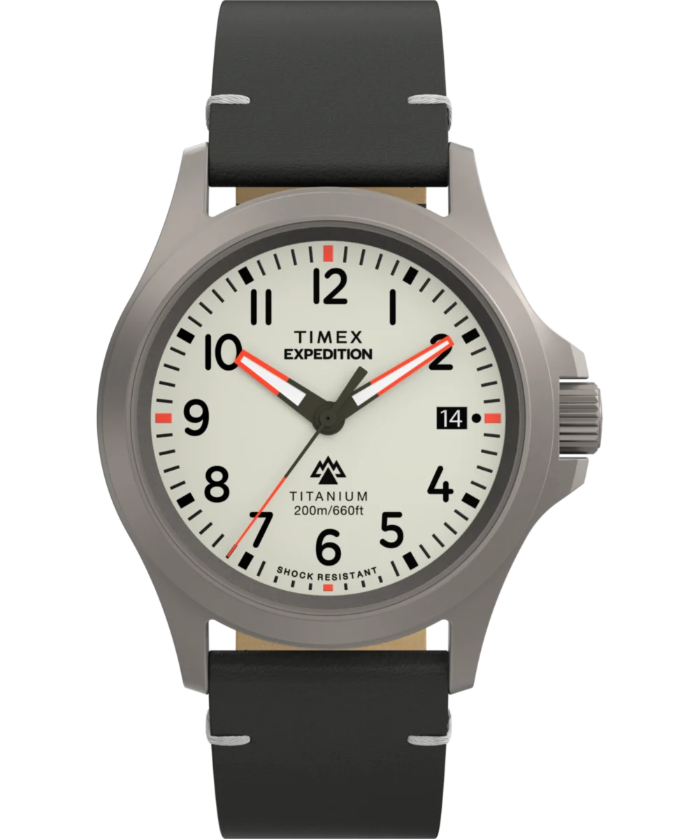 Image of Expedition Titanium 38mm Leather Strap Watch