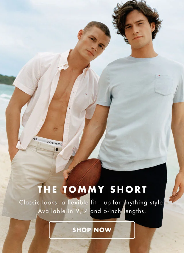 The Tommy short                                            Classic looks, a flexible fit - up-for-anyhting style. Available in 9, 7, and 5 inch lengths.                                            Shop now