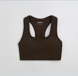 Classic Seamless Racer Back Bra - Chocolate Brown