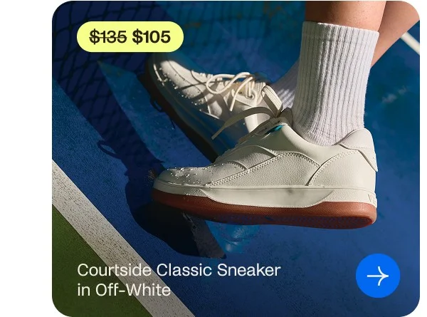 Courtside Classic Sneaker in Off-White