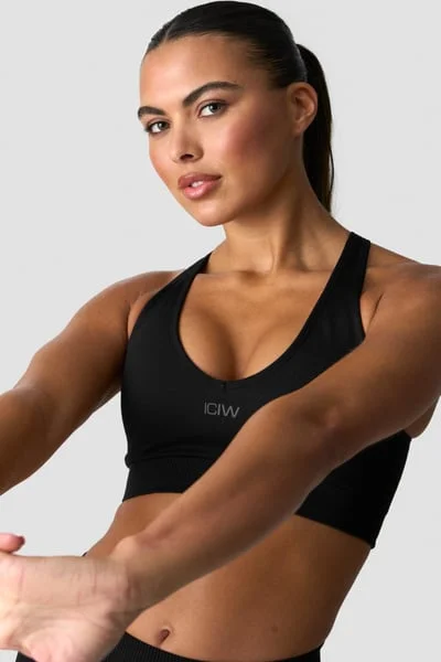 Image of Sculpt Seamless Sports Bra W Black
