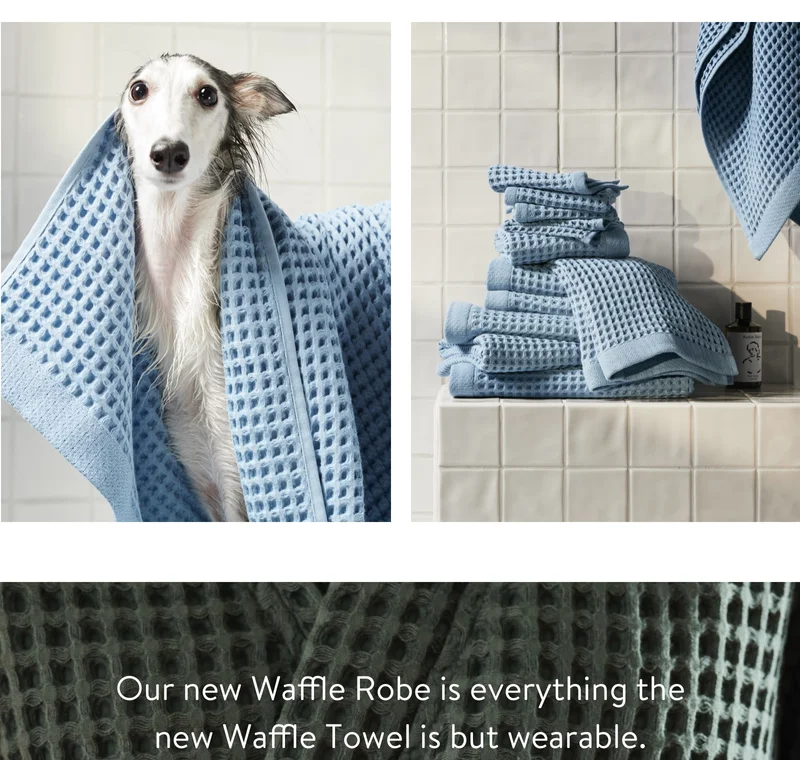 Our new waffle robe is everything the new waffle is but wearable