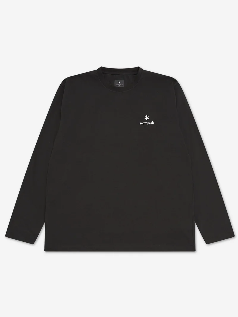 Image of Snow Peak NSD Logo L/S Tee - Black
