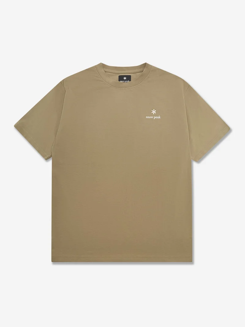 Image of Snow Peak NSD Logo S/S T-Shirt - Dark Beige