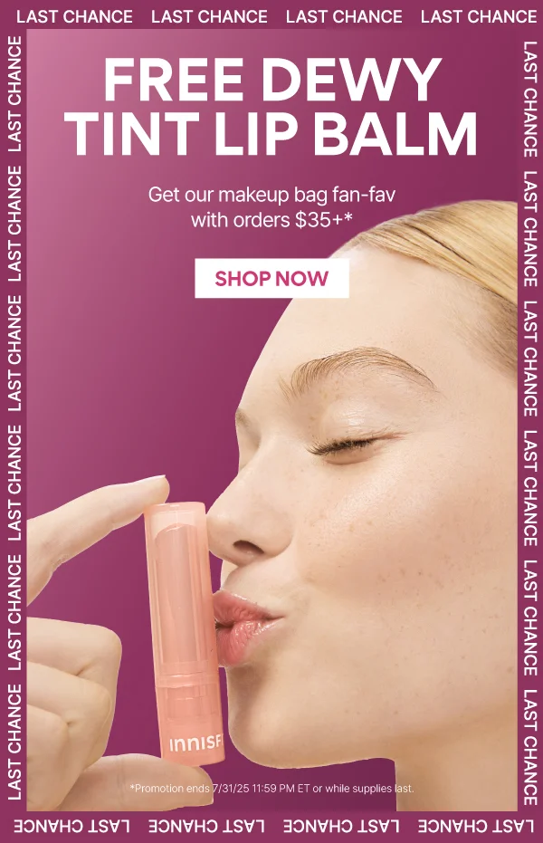 FREE DEWY TINT LIP BALM WITH ORDERS $35+