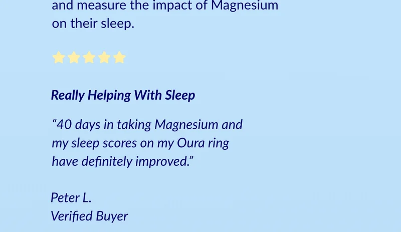 Really helping with Sleep