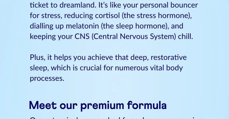Meet our premium formula