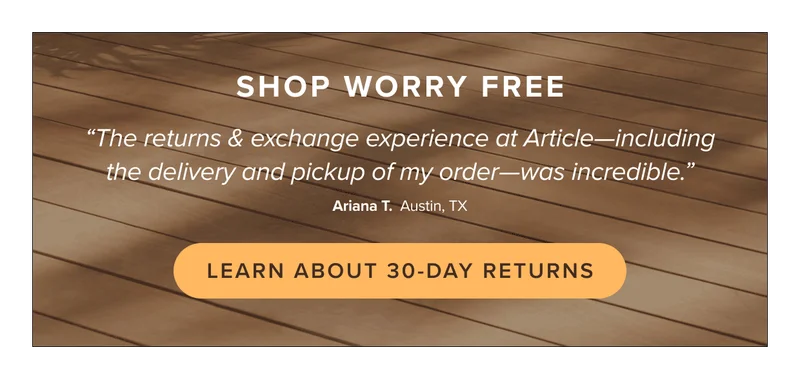 Shop Worry Free with our 30-day satisfaction guarantee.