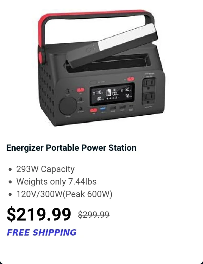 Energizer Portable Power Station
