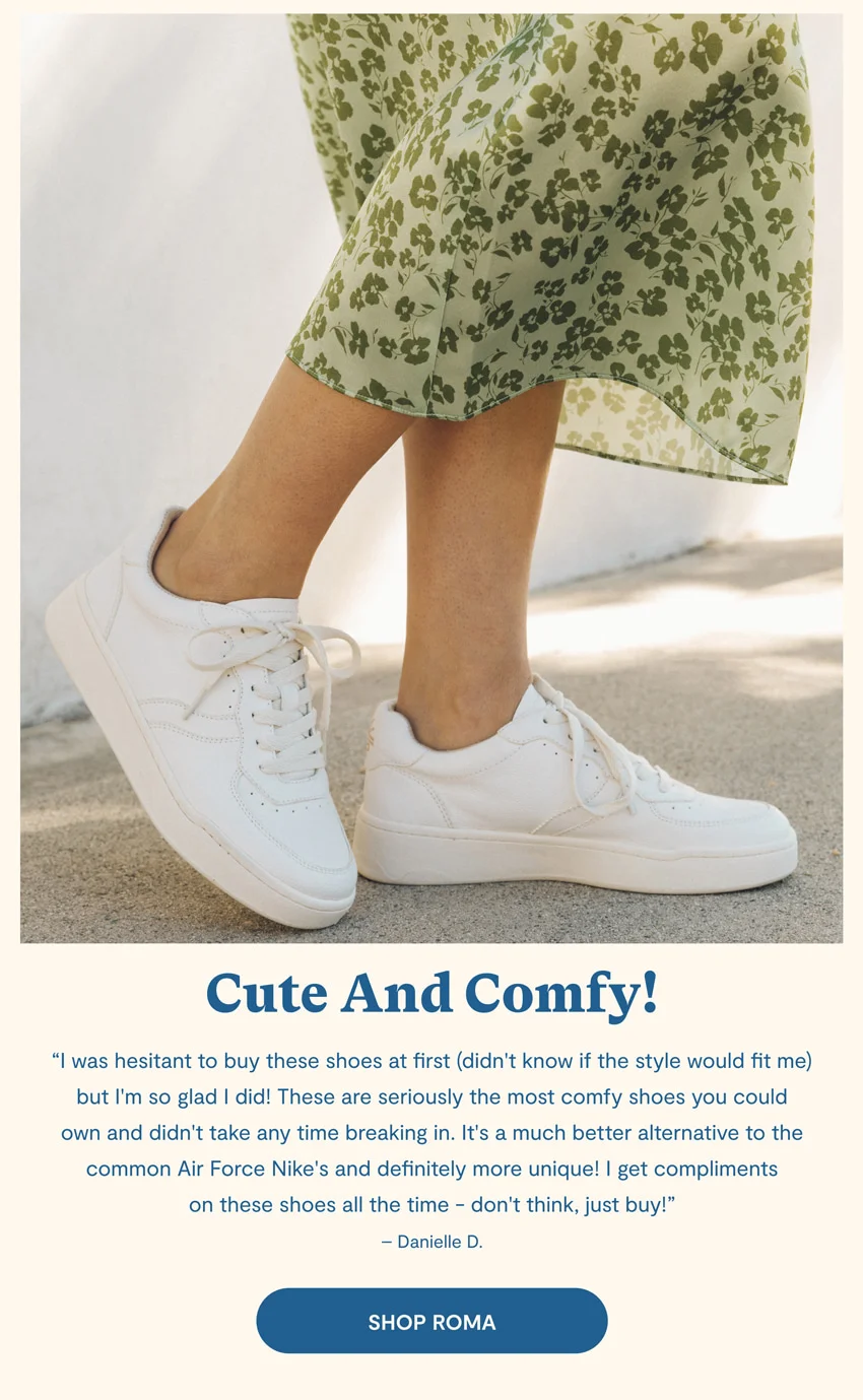 white Roma Sneaker