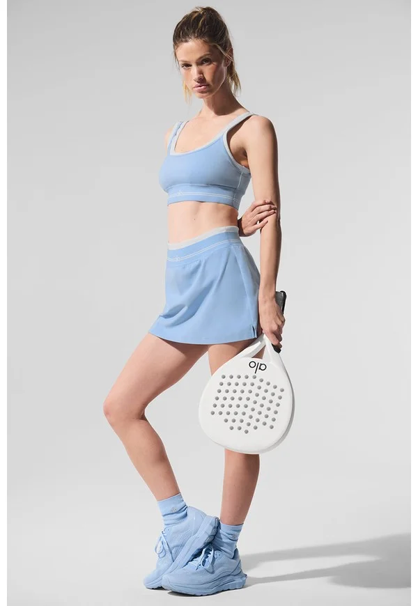 Airbrush Better Together Tennis Skirt - Seashell Blue/White - Seashell Blue/White / S