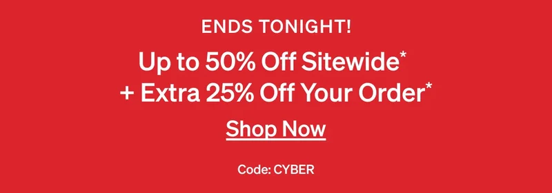 Pick 4 Free Gifts + Up to 50% off Sitewide + Extra 25% Off Your Order