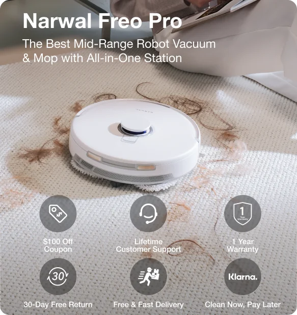Narwal Freo Pro The Best Mid-Range Robot Vacuum & Mop with All-in-One Station