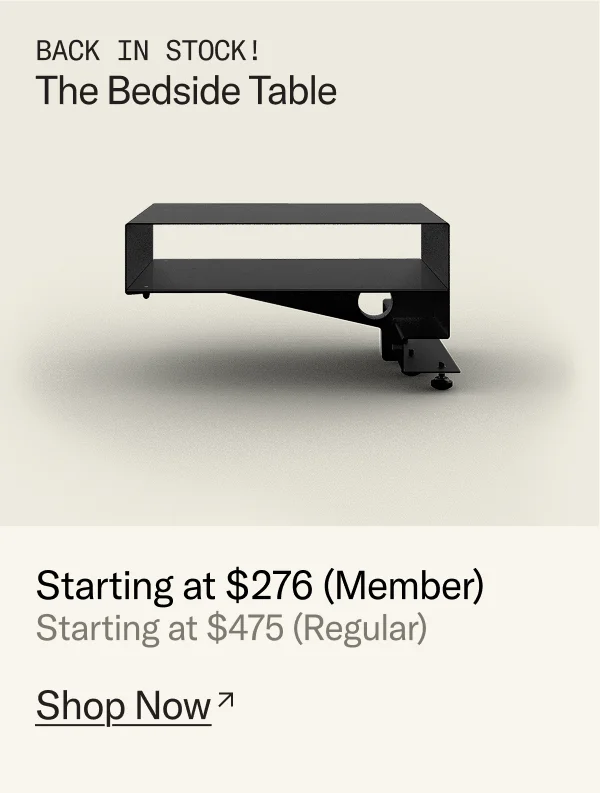 The Bedside Table, now back in stock!