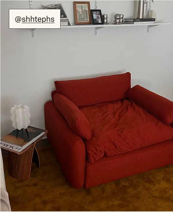 The Sink Down Sectional styled by @shhtephs
