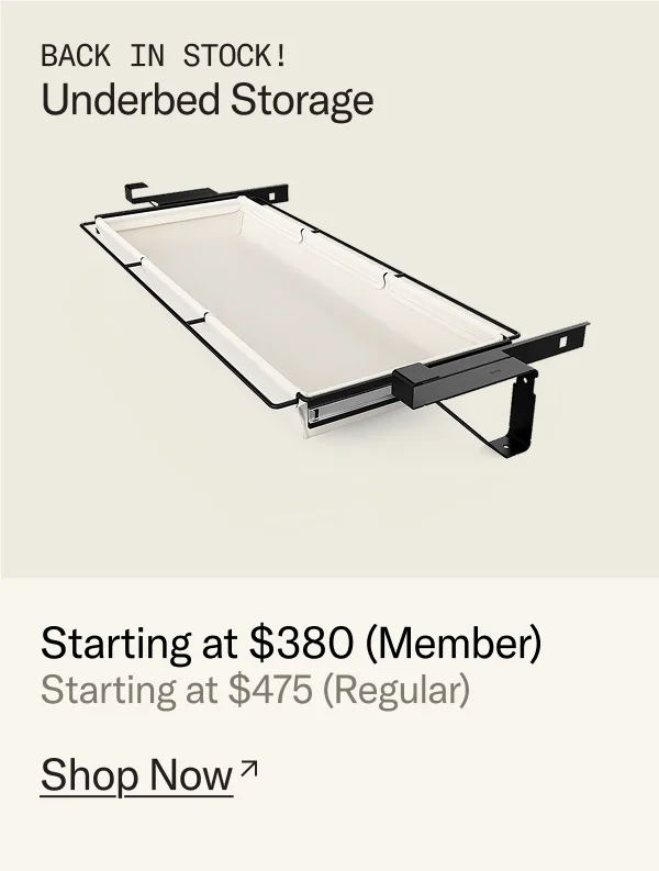 Back in Stock: Underbed Storage