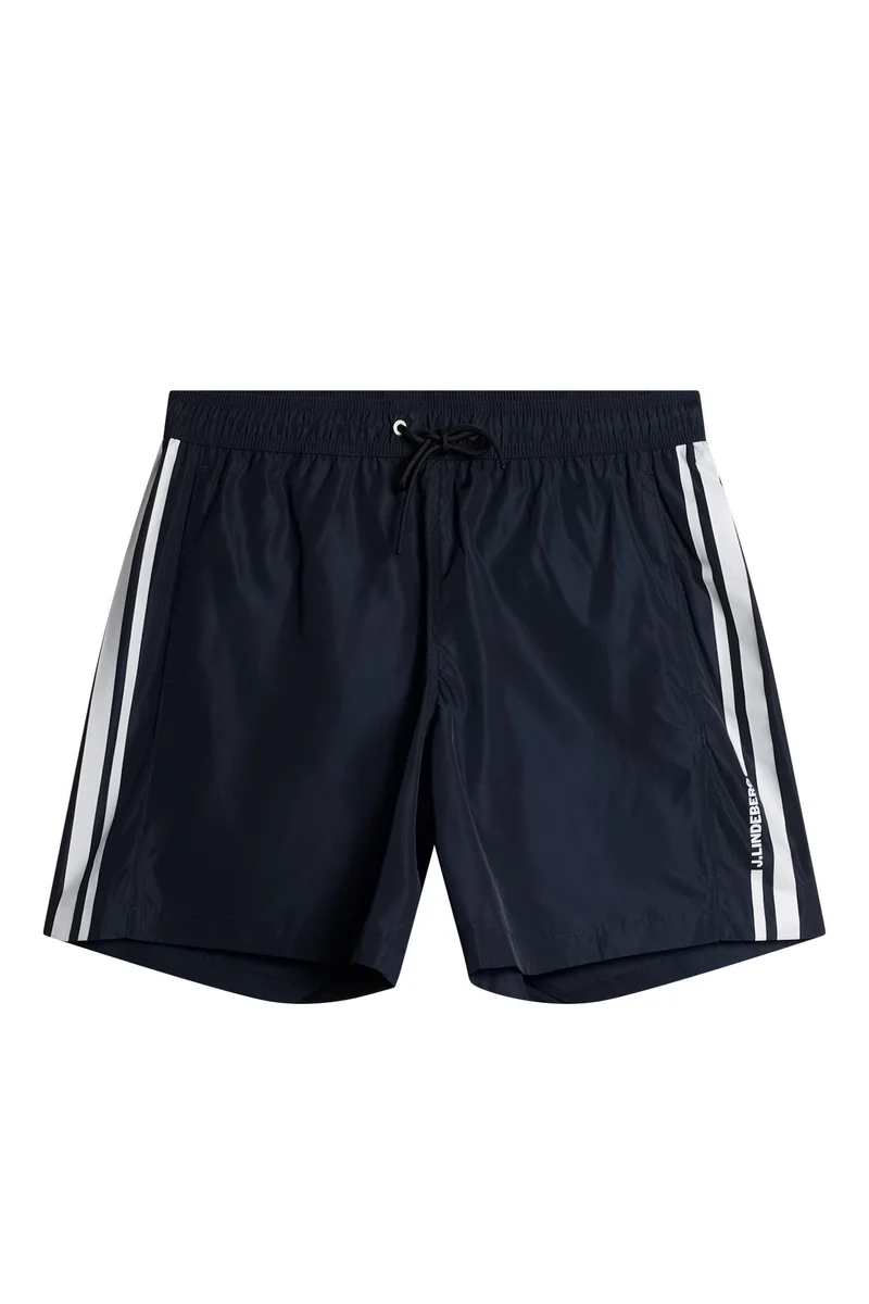 Image of Delta Stripe Swim Shorts / JL Navy