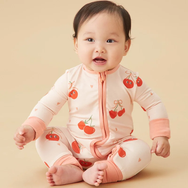 Image of Berry Cherry Clever Zip Snug Fit Pajamas