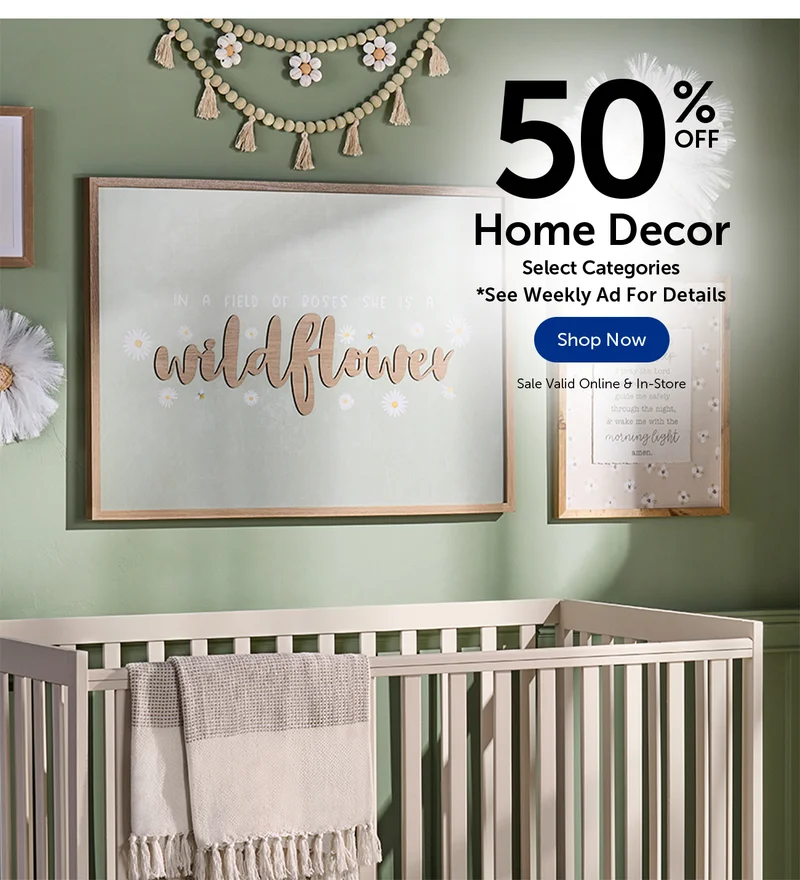 50% Off Home Decor - Select Categories