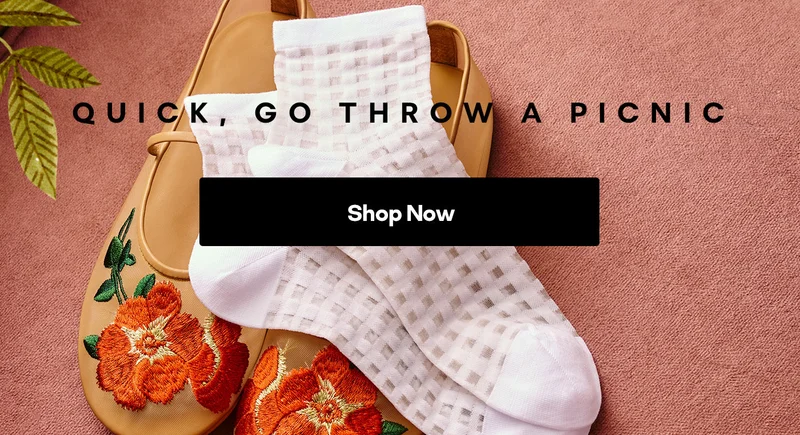 QUICK, GO THROW A PICNIC. Shop Now