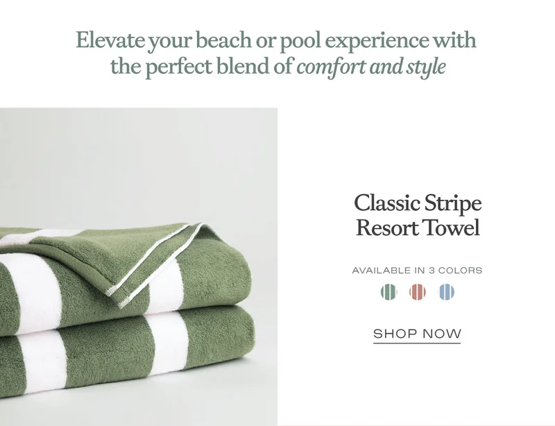 Shop The Classic Stripe Resort Towel