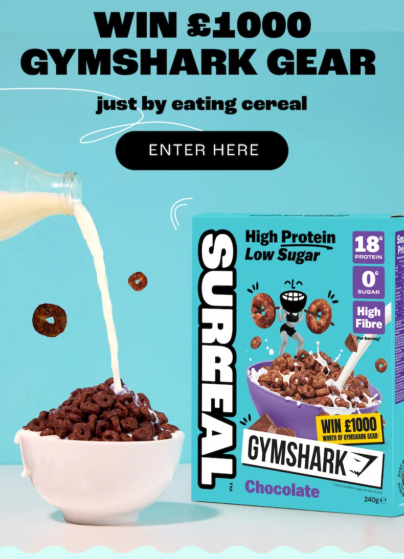 Win £1000 Gymshark gear just by eating cereal