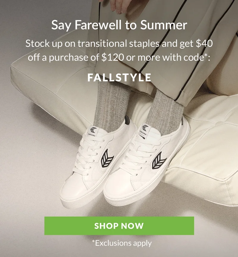Say Farewell to Summer - $40 off for $120 or more. Use code *FALLSTYLE*