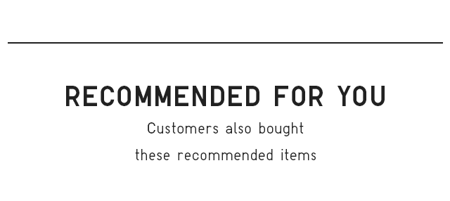 RECOMMENDED FOR YOU