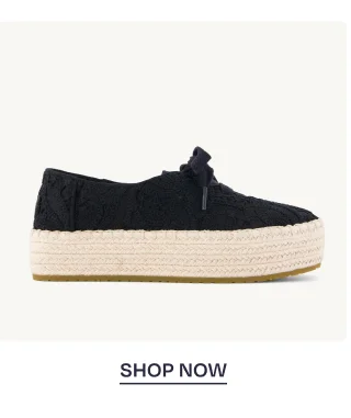 Valencia Lace-Up Platform Espadrille