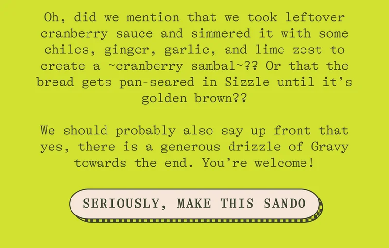 SERIOUSLY, MAKE THIS SANDO