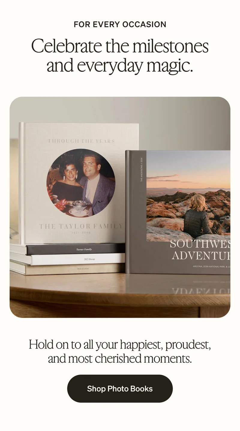 Up to 40% Off Almost Everything + Unlimited Free Photo Book Pages